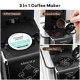 thumbnail image 3 of Mecity Cafetera 3 en 1 Cafetera de una sola porción, compatible con cápsulas de taza K, cafetera instantánea, tetera, taza de 6,8,10 oz, depósito de agua extraíble de 50 oz, 120 V 1150 W, 3 of 5