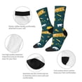 thumbnail image 3 of Cauagu Camping Print Crew Socks for Women and Men,Adult Athletic Running Socks 1-Pair Sports Socks Work Gear Socks with Moisture Wicking, 3 of 6