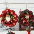 thumbnail image 5 of 17.7 In  Artificial Christmas Wreath - Cloth Snow Man Wreath, Xmas Wreath, Christmas Decorations, for Door Wall Fireplace, 5 of 11