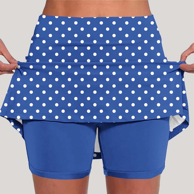 Nuoqisi Jupe-Short de Performance Active pour Femmes, Légère, Ajustée, Imprimée, pour Course, Tennis, Golf, Entraînement, Sports 2026
