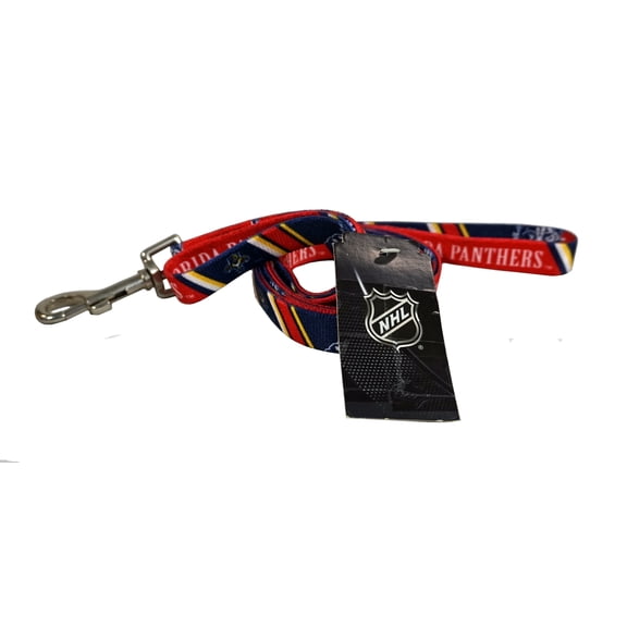 Florida-Hockey-Panther's Medium 3/4 inch wide - 6 Foot Dog Leash Lead
