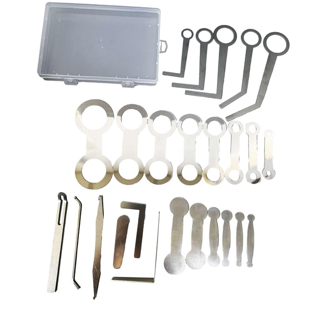 Kit de herramientas para reparación de saxofón, práctico kit de herramientas para reparación de saxofón con almohadilla para caja de almacenamiento,