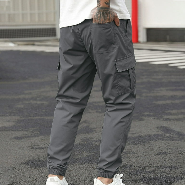 Muscularfit Gray School Pants Sport Men Carpenter Pants High
