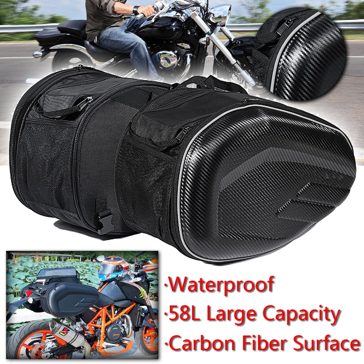 expandable saddle bag