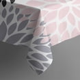 thumbnail image 5 of Pink Floral and Petal Pattern Rectangle Tablecloth 60"x120",Waterproof Polyester Rectangle Table Cloth, Wipeable Spillproof Polyester Tablecloth for Dining, Camping, Indoor and Outdoor, 5 of 6