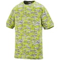 thumbnail image 2 of Augusta M Youth Digi Camo Wicking T-Shirt Lime Digi 1799, 2 of 3