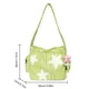 thumbnail image 3 of Bolso bandolera informal para mujer con apliques de estrella de pana para estudiantes adolescentes (verde), 3 of 8