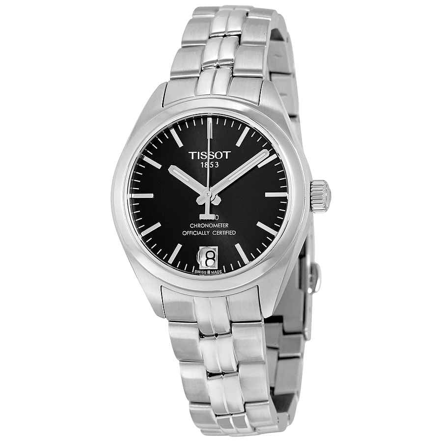 Tissot PR 100 Automatic Black Dial Ladies Watch T101.208.11.051.00 -  Walmart.com