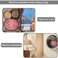 thumbnail image 5 of Christmas Full Print Drawstring Cosmetic & Makeup Bag – Large Portable Makeup Organizer with Inner Zipper Pocket & Mesh Compartment, Travel Toiletry Bag for Women, Xmas Style, 5 of 5