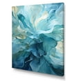 thumbnail image 2 of Designart "Swirling Serenity In Aqua Blue And White IV" Abstract Spirals Canvas Art Print, 2 of 7