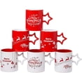 thumbnail image 1 of Bruntmor | Coffee Mug Set Set Of 6 Large-Sized 14 Ounce Christmas Theme Ceramic, 1 of 8