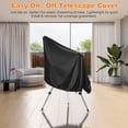 thumbnail image 6 of Uxcell 1Set Telescope Cover,59 x 33 x 165 Inch Waterproof Telescope Cover Outdoor Against Sun Dust Protective for Indoor or Outdoor Use, Black + Silver, 6 of 6