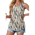 thumbnail image 2 of Fantaslook Womens Tank Tops Dressy Casual Sleeveless Blouses Crew Neck Pleated Tunic Shirts Summer Tops, 2 of 8