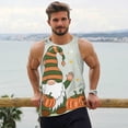 thumbnail image 6 of Honeii Gnome Holding A Pumpkin Pattern Men's Workout Tank Top Casual Sleeveless Gym Muscle Shirts Bodybuilding Tee-Small, 6 of 7