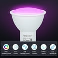 thumbnail image 5 of Bulb,16 Million Colors Remote Voice Function Dual Mode White Mode White 16 White 16 Million 5w Dual Mode App Remote Voice Lamp App Remote Colors Lamp App Million Colors Lamp Adben Dsfen, 5 of 7