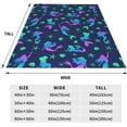 thumbnail image 2 of MMYGU Blue Mermaid Blanket Throw Gifts for Girls Kids Neon Mermaid Shell Pattern Blankets Super Soft 3 4 5 6 7 8 9 10 Year Old Girl Gift Ideas Age 6 8 Mermaid Toys Gifts Sofa Couch Bed Travel 60x80in, 2 of 7