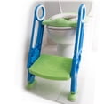thumbnail image 1 of Asiento Entrenador Papubaby  para Inodoro con Escalera Acolchado Azul-Verde, 1 of 2