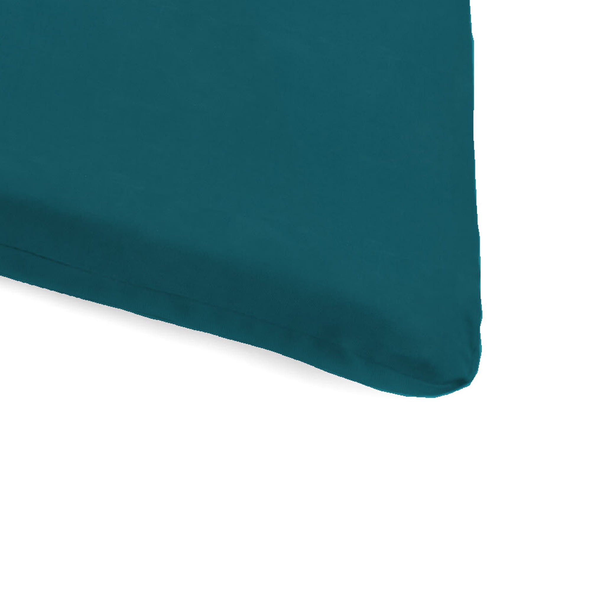 Jordan Manufacturing 74" x 22" Canvas Teal Solid Rectangular Outdoor Chaise Lounge Cushion with Ties