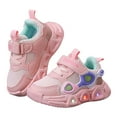 thumbnail image 3 of HZLPFO Light Up Shoes Boys Girls Sneakers for Kids Non-Slip Tennis Shoes Fashion Lightweight Breathable Running Sport Athletic(Pink,Size 7), 3 of 7