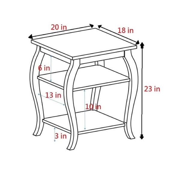 ACME Becci End Table in Walnut