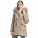 thumbnail image 5 of Parkas de manga larga para mujer, chaqueta holgada coreana de longitud media, abrigo para mujer, 5 of 8