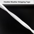 thumbnail image 4 of Weather Stripping Door Seal Strip, Strong Adhesive, Weatherproof, Reduce Noise, Gap Filler, Foam Insulation Tape for Doors and Windows, White, 1 in x 1/4 in x 13 Ft, 4 of 13