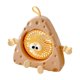 thumbnail image 2 of MiniUSB portátil recargable con forma de queso adorable• Velocidades de viento ajustables • Diseño de bucle colgante para viajes en oficina en casa y dormitorios, 2 of 6