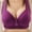 Purple bras for women, variant on Sports Bra for Women Wycnly Push Up Bras Plus Size Bras for Women Wirefree Full Coverage Push up Bra Ladies Back Buckle Compression Solid Daily Underwear Weekly