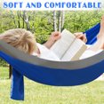 thumbnail image 4 of Sunny Portable Nylon Parachute Hammock Light Travel Camping Hiking Swing Bed-Blue, 4 of 7