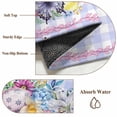 thumbnail image 2 of Happy Easter Area Rug 8x10 Washable Rug Non Slip Colorful Eggs Flowers Butterfly Purple Plaid Large Area Rug Soft Stainresistant Indoor Floor Carpet for Living Room Bedroom Home Office Dining Room, 2 of 8