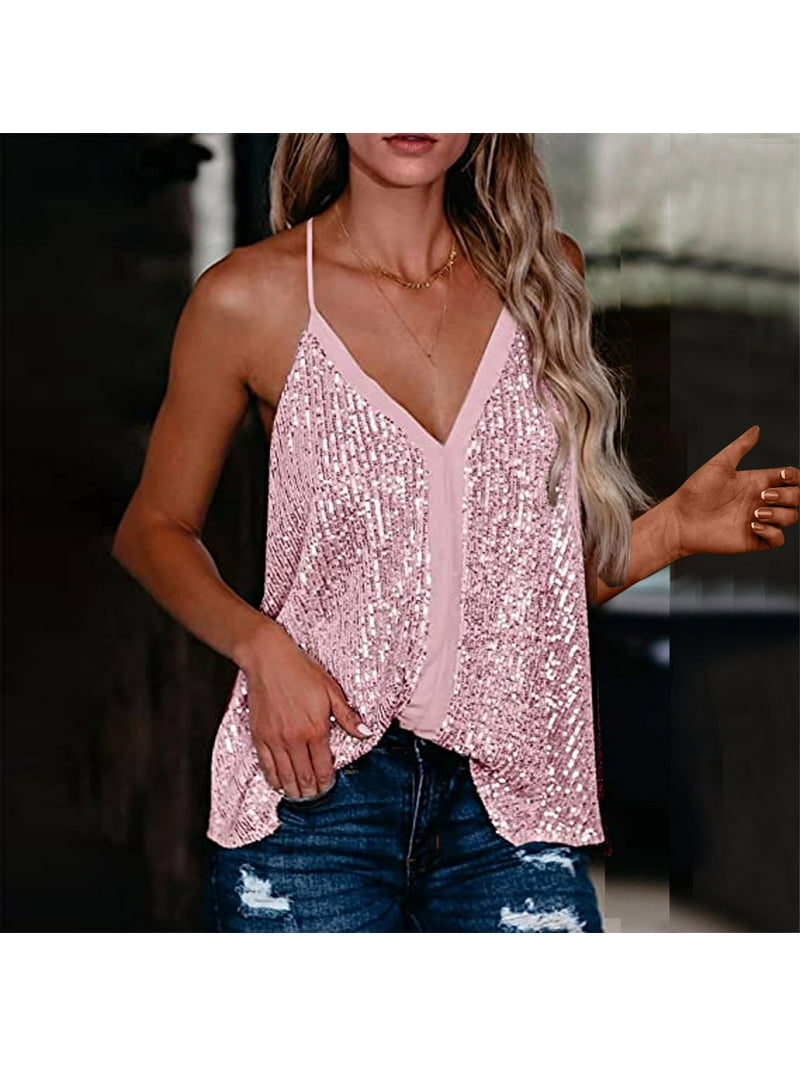 Women's Casual Tank Tops Pleated Sexy Crewneck Color Lace Pleated