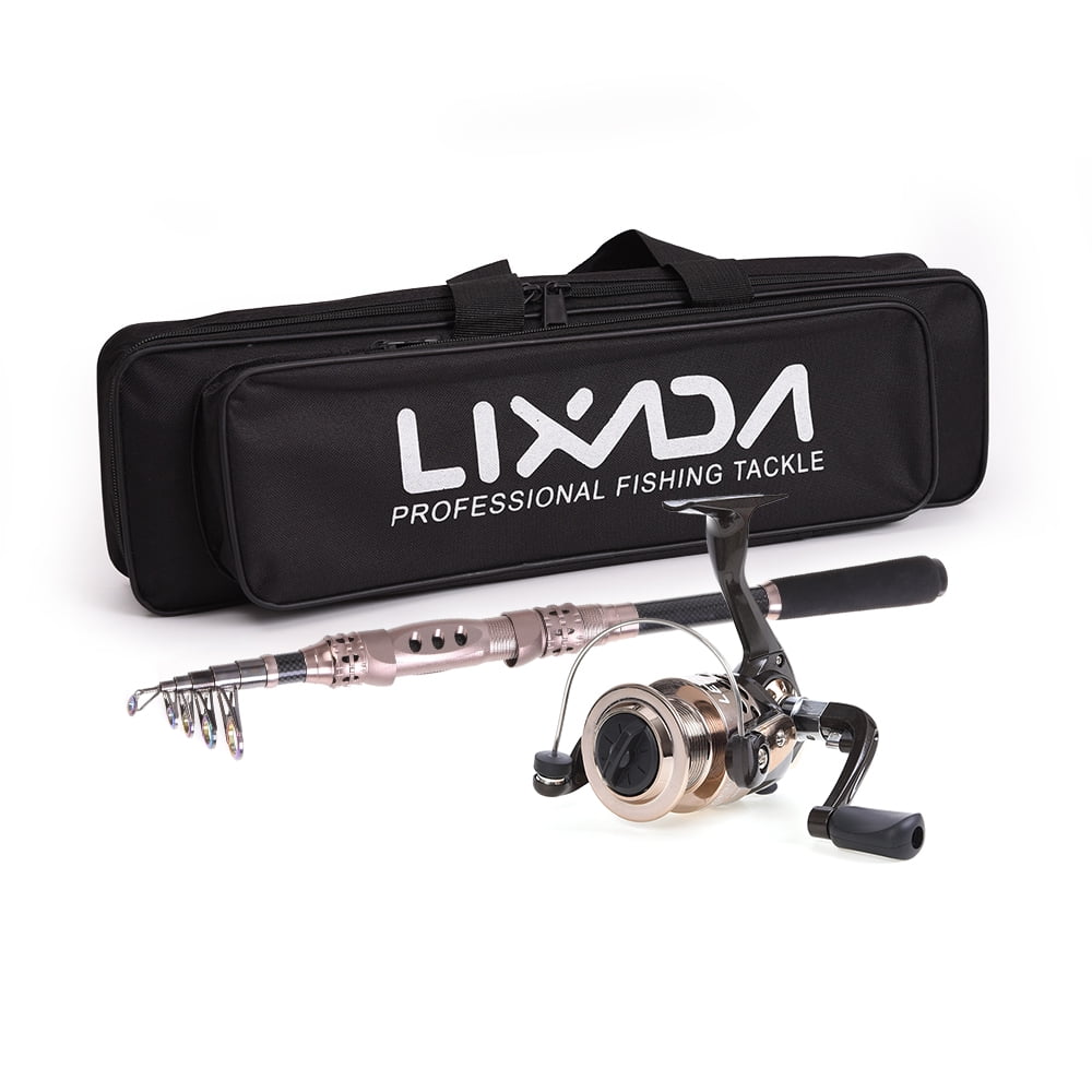 lixada telescopic fishing rod and reel combo full kit