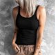 thumbnail image 2 of Mujeres Sexy Casual Slim Fit cuello redondo acanalado sin mangas sólido Cami Tank Tops camisas Fridja  qr2926, 2 of 8