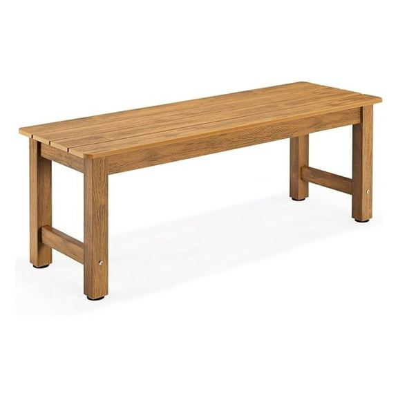 Outdoor , 2-Person Lumber Garden , All-Weather Patio Will not Rot and Fade for Garden, Porch, Backyard and Park, Easy Installation, Teak