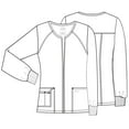thumbnail image 6 of Cherokee Zip Front Scrub Jackets for Women, Workwear Core Stretch Soft Brushed Twill 4315, 6 of 6