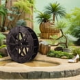 thumbnail image 3 of WASHWEPE Table Fountain Wheels Dark Brown Plastic Decorative Water Feature for Living Room 1Pcs, 3 of 6