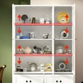 thumbnail image 2 of KULAGAGA 78.7" H Kitchen Pantry Cabinet with 4 Drawes, Display Storage Cabinet Bookcase for Home Office, White, 2 of 7