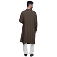 thumbnail image 2 of Atasi Long Sleeve Men Kurta Rayon Slub Solid Casual Clothing Partywear, 2 of 7