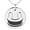 Silver, variant on Stainless Steel Letter U Initial 3D Monogram Engraved Small Medallion Circle Charm Pendant Necklace