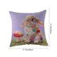 thumbnail image 3 of CaiYueKe Easter Rabbit Floral Pillow Cover - Sofa Cushion Case Home Decor Throw Pillow for Living Room Couch Bedroom Outdoor Indoor Decorative Accent Spring Holiday Farmhouse Decor, 3 of 8