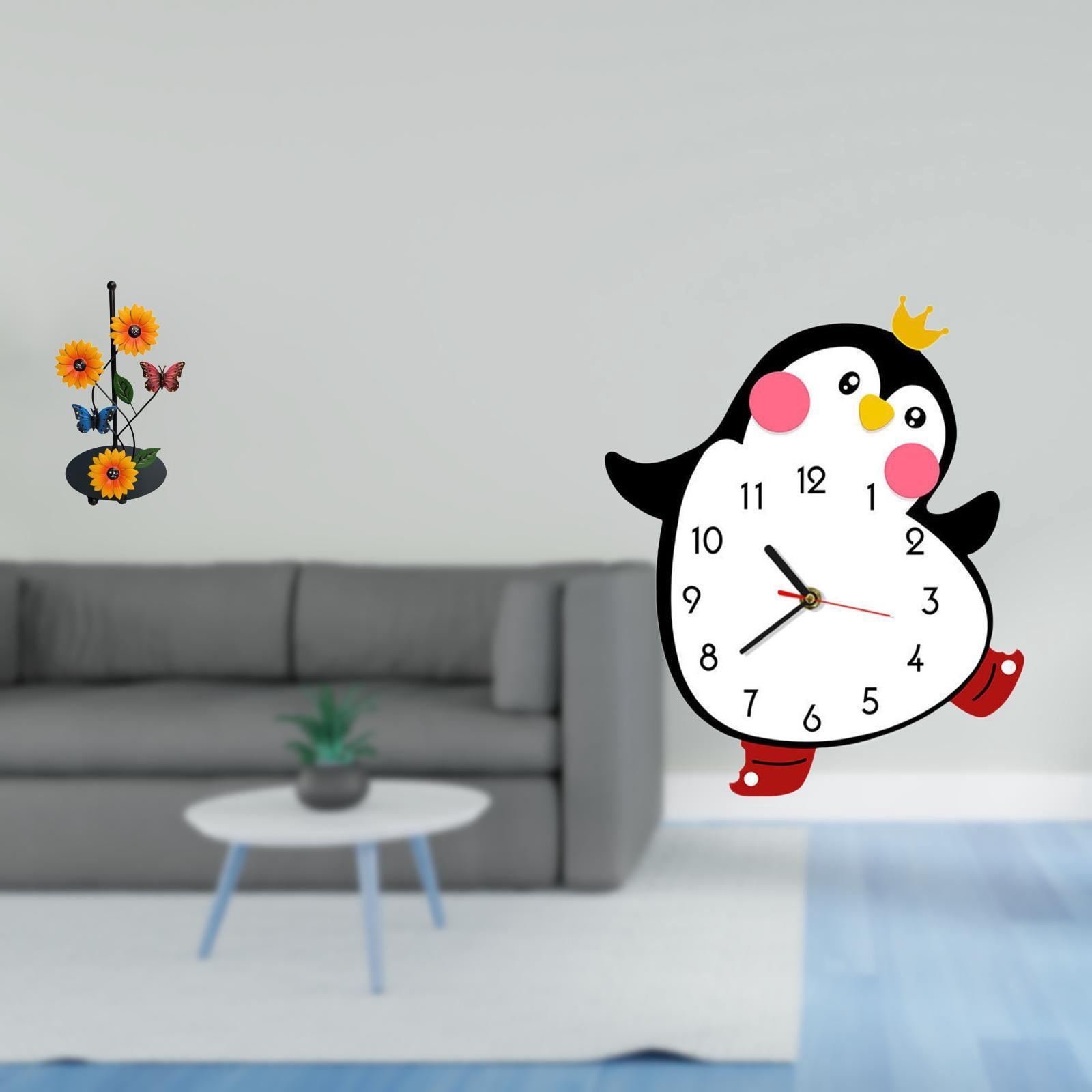Fiocias Toilet Paper Holder Paper Towel Holder Countertop Kitchen Roll Holder Standing Paper Towel Wall Clock Non Ticking Silent Decorative Clocks I