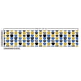 thumbnail image 3 of Ambesonne Abstract Fabric by the Yard Upholstery, Surreal Pattern Ornates, 2 Yards, Yellow Blue Charcoal Grey, 3 of 5