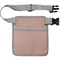 thumbnail image 3 of 831201 20.5x25.5cm Canvas Belt Pouch Waiter Waist Bag Outdoors Repair Tools Bag - Pink, 3 of 5