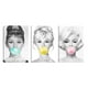 thumbnail image 1 of Cuadro Decorativo Tríptico Vertical Marilyn Audrey Brigitte Canvas Revolution  Set De 3 Cuadros 25x38 cm, 1 of 5