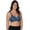 Blue Floral, variant on LEADING LADY Women's Plus-Size Wireless Padded T-Shirt Bra, Sun Kissed Coral, 50G