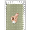 thumbnail image 5 of Boho Hatch Sage and White Fitted Crib Sheet by Sweet Jojo Designs, 5 of 6