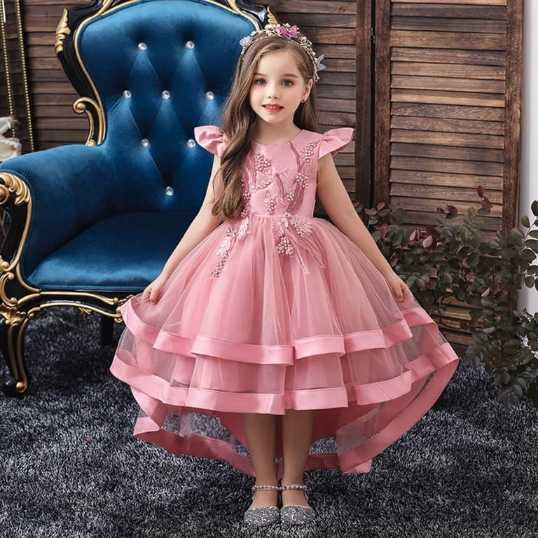 Girls Sling Dress Summer Princess Dress Elegant Girls Party Holiday  Beautiful Dresses For Girls Clothes 4 6 7 8 9 10 11 12 Years