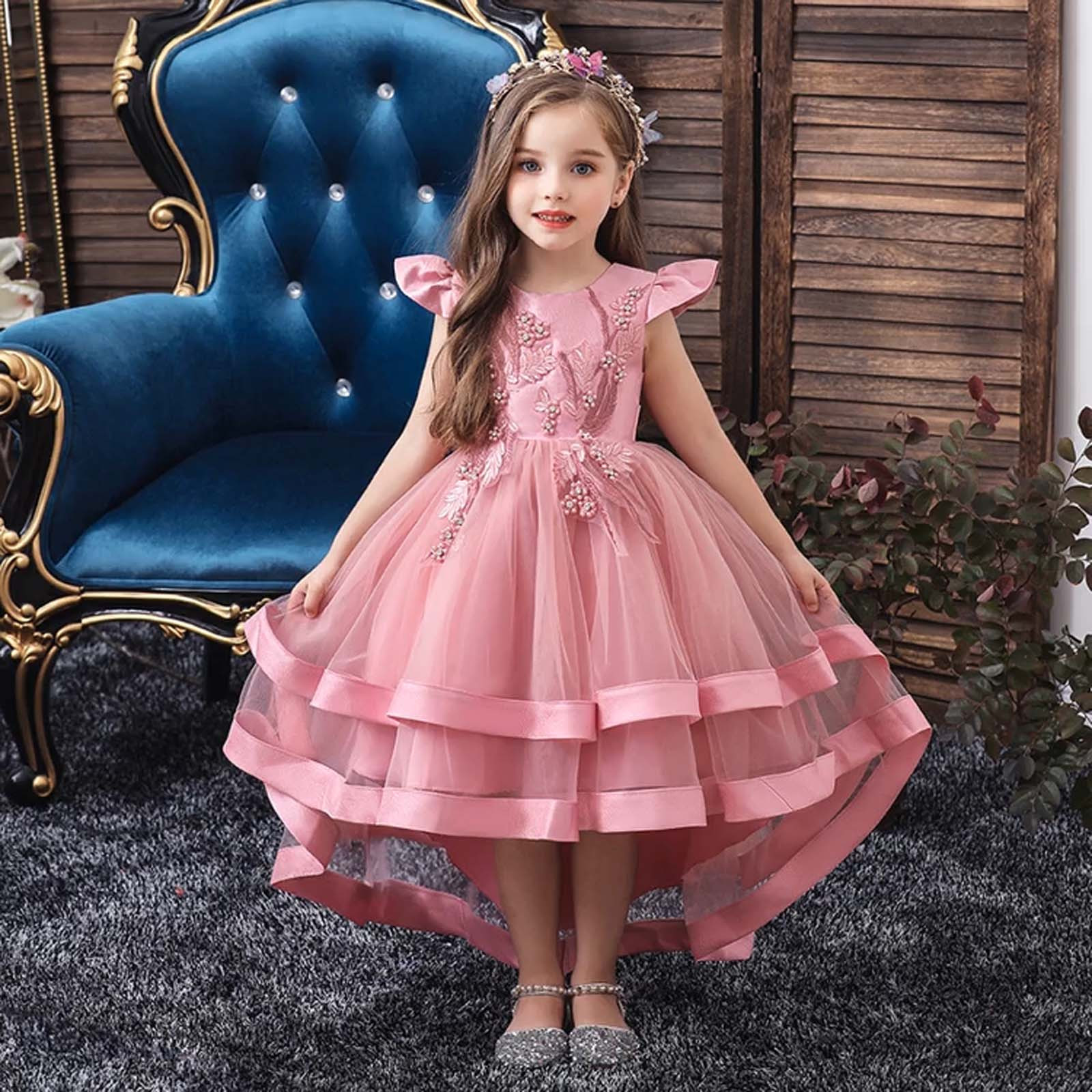 Robe De Soirée Sans Manches En Tulle Pour Fille 1-4 Ans – Princesse Pour Anniversaire, Mariage