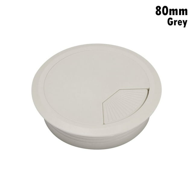 Organisateur de Bureau en Plastique pour PC, Fil Rond, Œillets 60/80mm, Trou de Câble