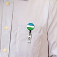 thumbnail image 5 of Uzbekistan Country Flag Retractable Reel ID Badge Key Card Name Tag Holder with Clip, 5 of 7